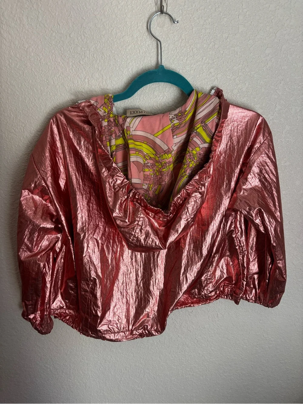 PUCCI Girls Rose Gold Jacket